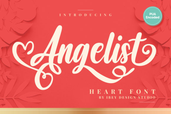 Angelist Heart: A Romantic Font for Polished Branding