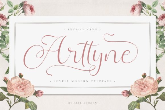 Arttyne Script Font Review for Branding Projects