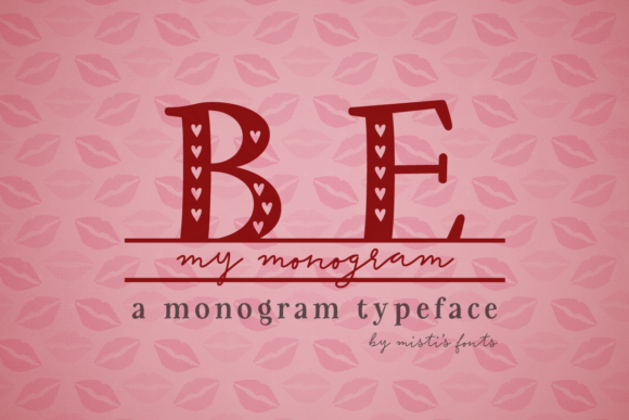Be My Monogram Font for Web Design