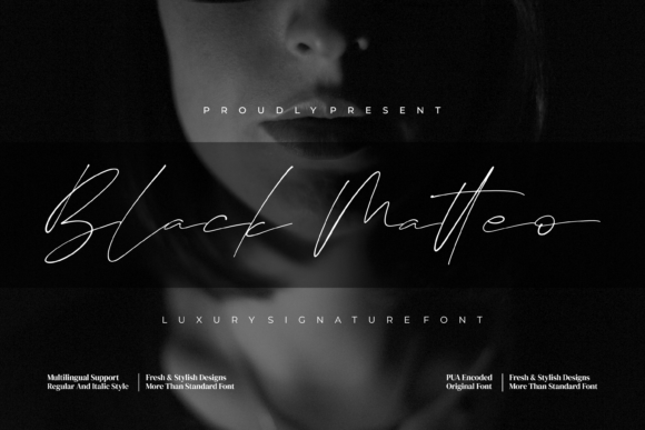 Black Matteo Font for Eye-Catching Digital Designs