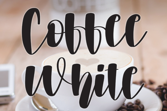 Coffee White: A Chic Script Font for Modern Branding