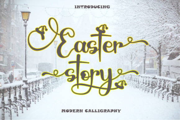 Easter Story Font: Elegant Script for Handmade Labels & Invitations