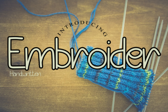 Embroider: A Friendly Handwritten Font That Lifts Your Brand