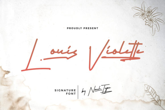 Experience Elegance with Louis Violette Font
