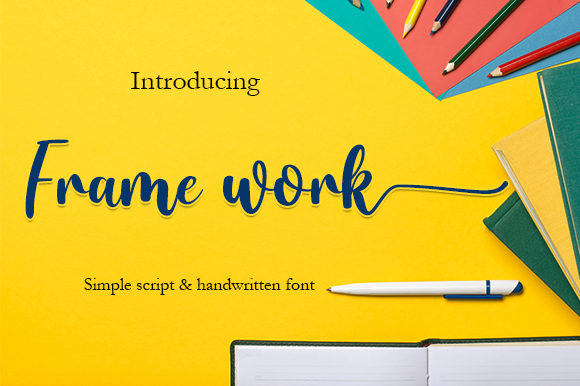 Frame Work Font for Business Branding
