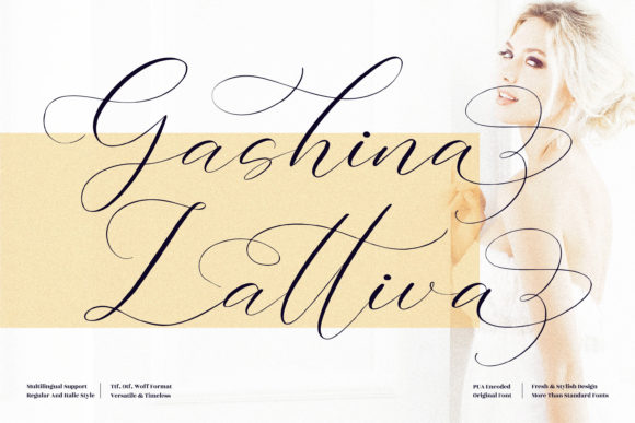 Gashina Lattiva: A Graceful Script Font for Modern Web Design