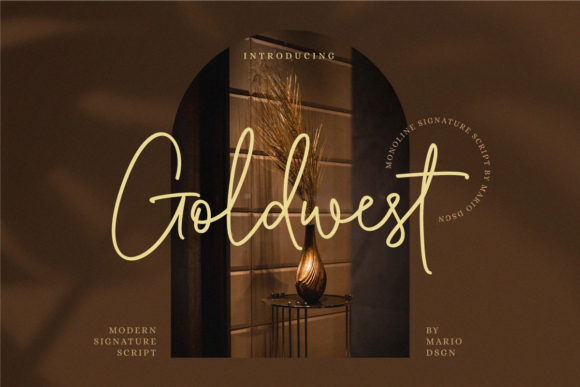 Goldwest: A Luxurious Script Font for Handmade Creations