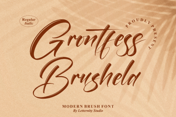 Grontfess Brushela Font for Handmade Creations