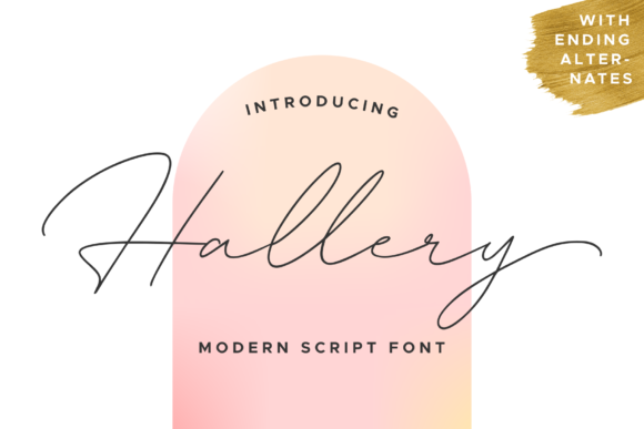 Hallery: A Timeless Handwritten Font for Editorial Design