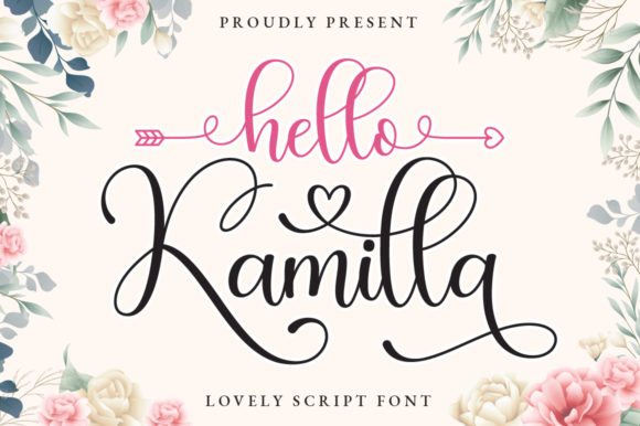 Hello Kamilla Font for Handmade Creations
