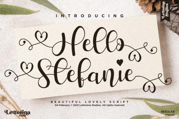 Hello Stefanie: A Handwritten Font That Feels Like a Thoughtful Pause
