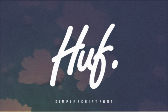 Huf: A Casual Handwritten Font for Editorial Warmth