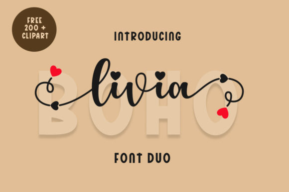 Livia Boho Font for Campaign Creativity