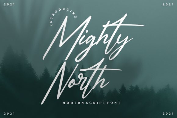 Might North Script Font for Editorial Design