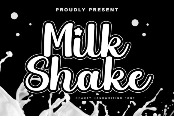 Milk Shake Script Font for Editorial Design