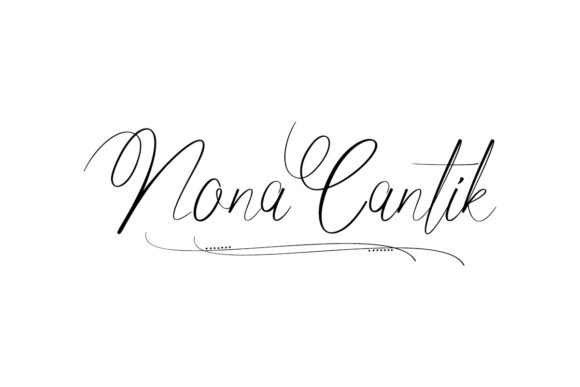 Nona Cantik: A Luxurious Handwritten Font for Digital Marketing