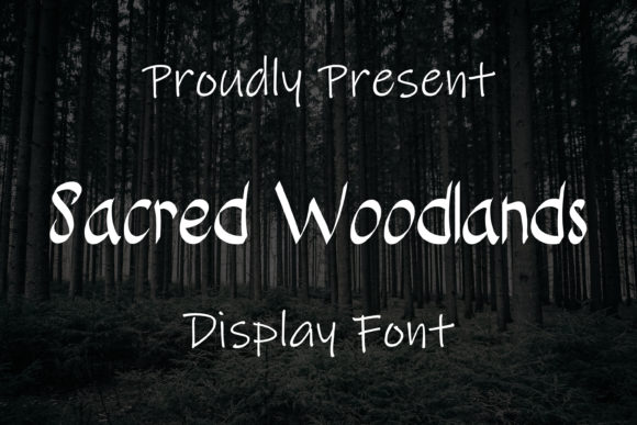 Sacred Woodlands Font for Branding and Design