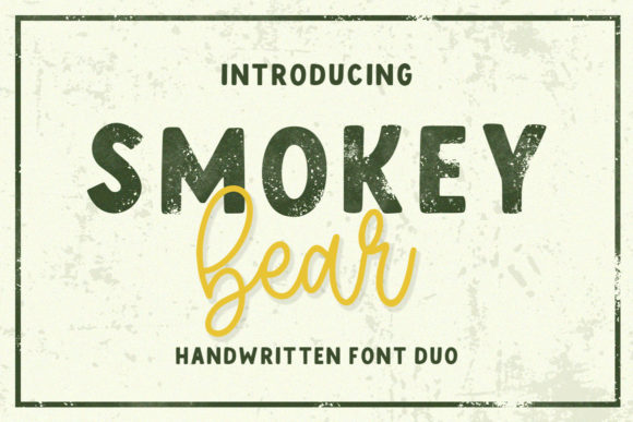 Smokey Bear Font for Web Design Projects