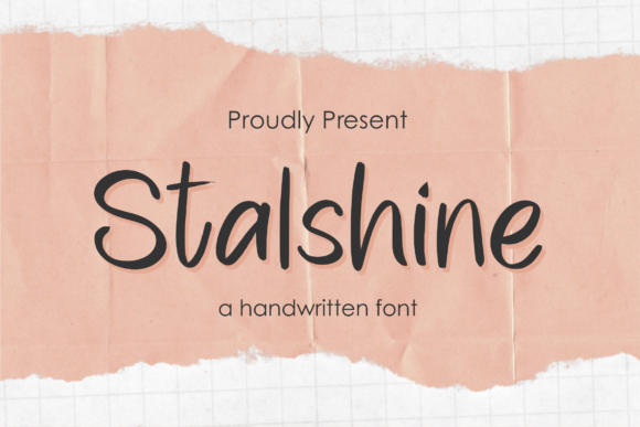 Stalshine: A Handwritten Font for Romantic Campaigns