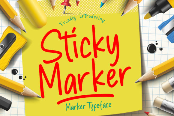 Sticky Marker: A Handwritten Font That Feels Like Home