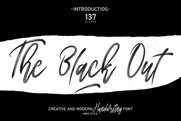 The Black Out: A Refined Script Font for Modern Editorial Design