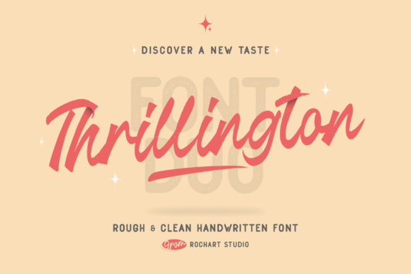 Thrillington: A Playfully Nostalgic Font Duo for Editorial Design